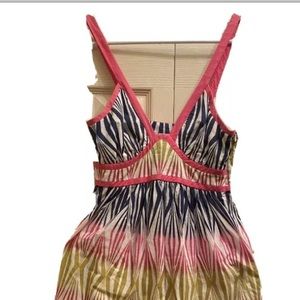 Tibi Summer Dress White Pink Blue Green Size 4 XS